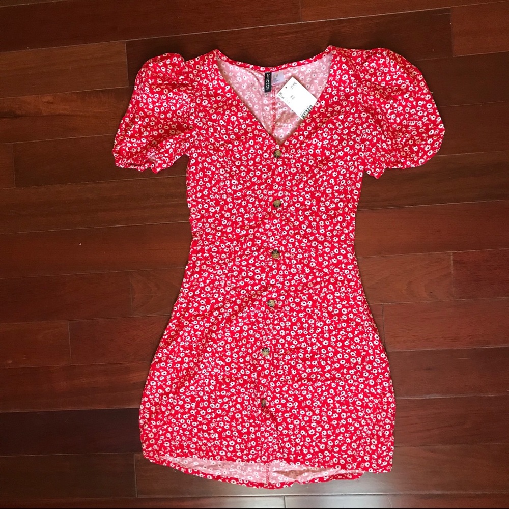 Brand new H&M Red Floral Dress